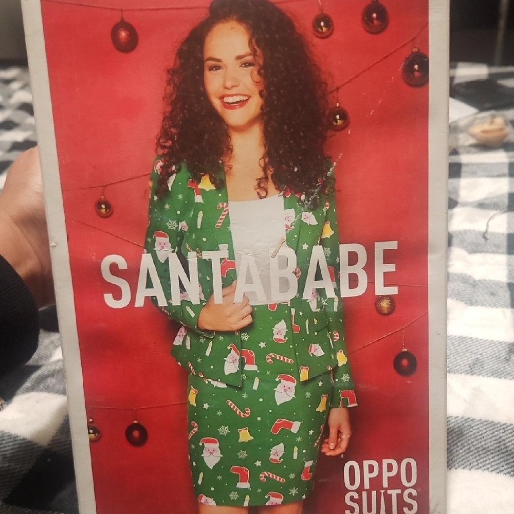 Santa Babe Green Holiday Suit
